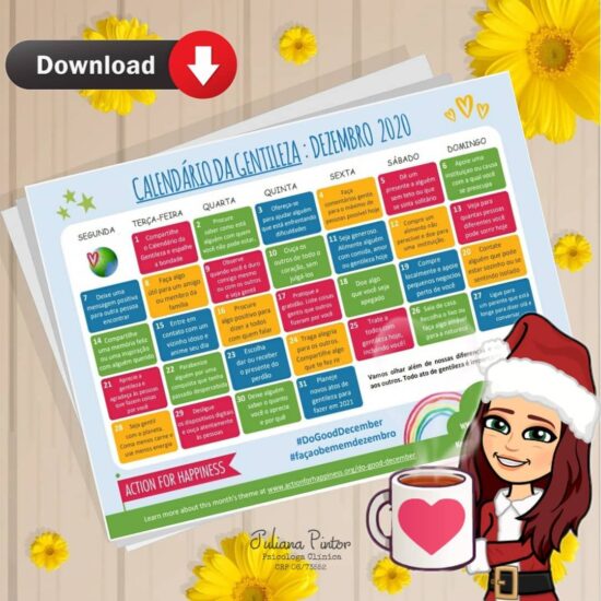 Calendário da Gentileza